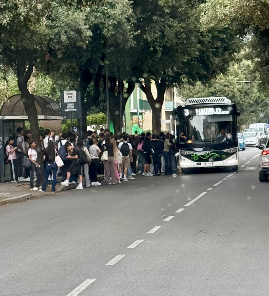 Studenti ammassati in strada mentre aspettano il bus, la denuncia degli autisti: "Intervenire per evitare la tragedia"