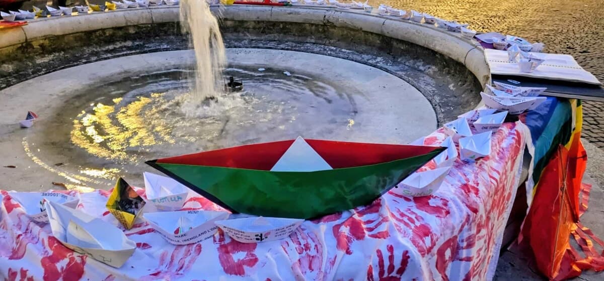 "Mille giorni di genocidio a Gaza": nuovo sit-in di Mani Rosse Antirazziste nei giardini Orselli