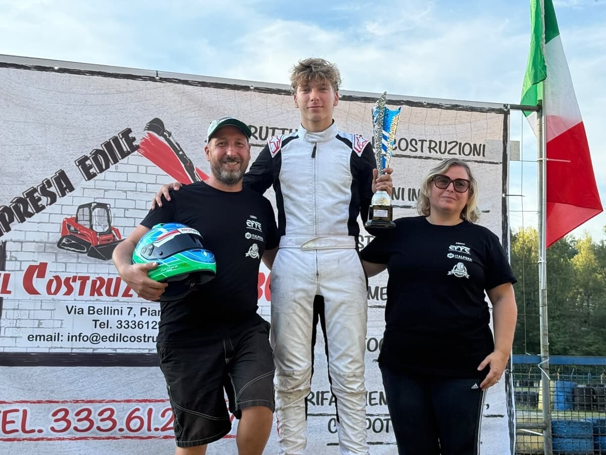 Fuga tricolore e titolo in tasca: il baby talento Ettore Di Domenico domina la Coppa Italia Karting