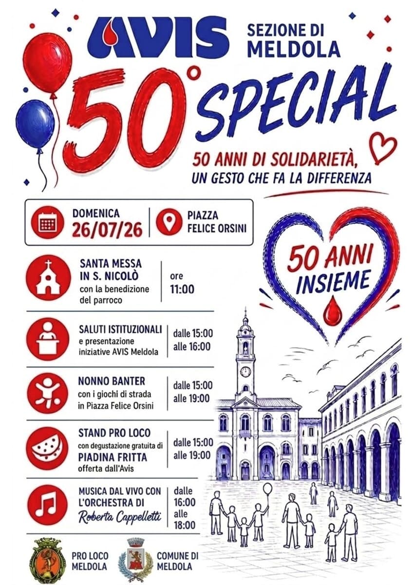 Avis Meldola in festa per il 50esimo anniversario