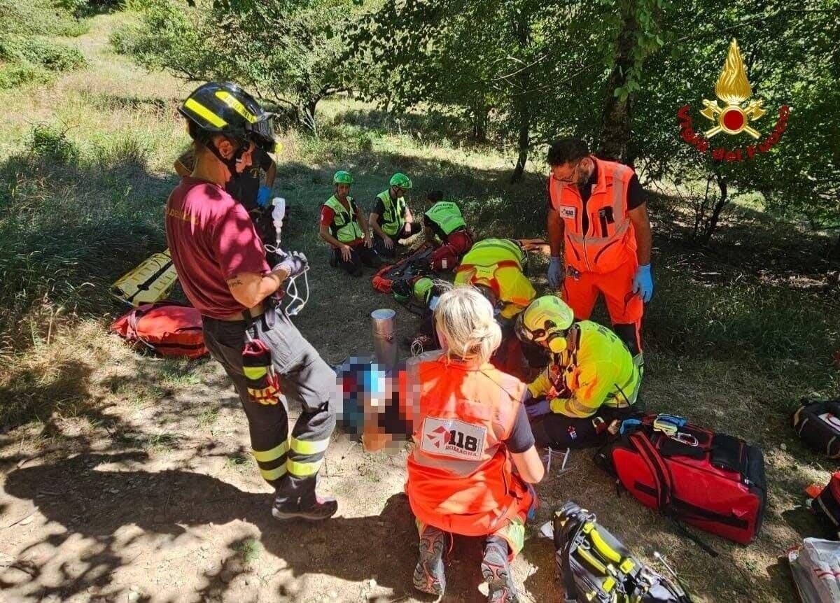 Malore nell'area boschiva della diga di Ridracoli: missione di soccorso con l'elimedica