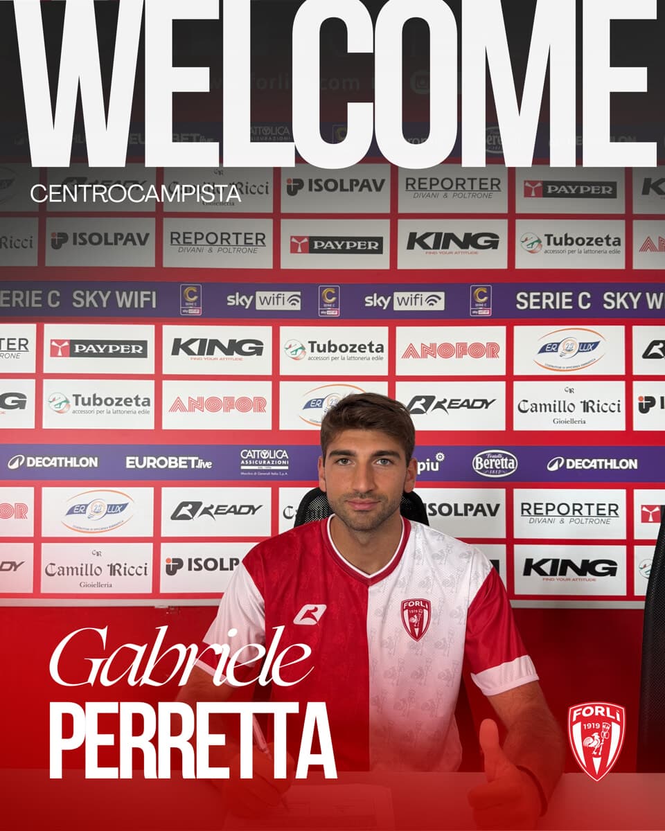 New entry nel Forlì: in rosa anche il centrocampista Gabriele Perretta