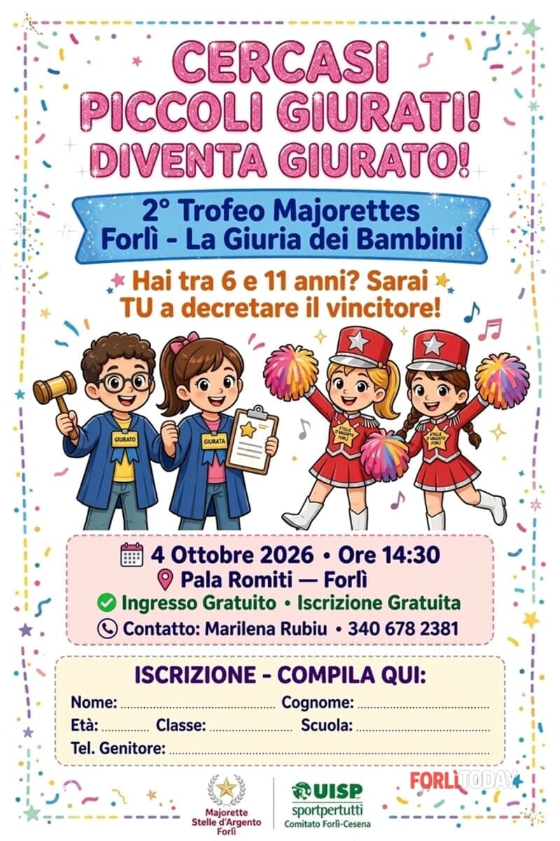 Le majorettes Stelle d'Argento di Forlì cercano piccoli giurati