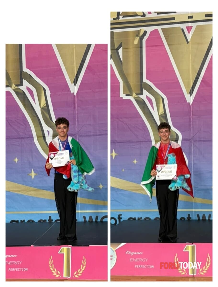 Luca è campione europeo di majorettes in due discipline